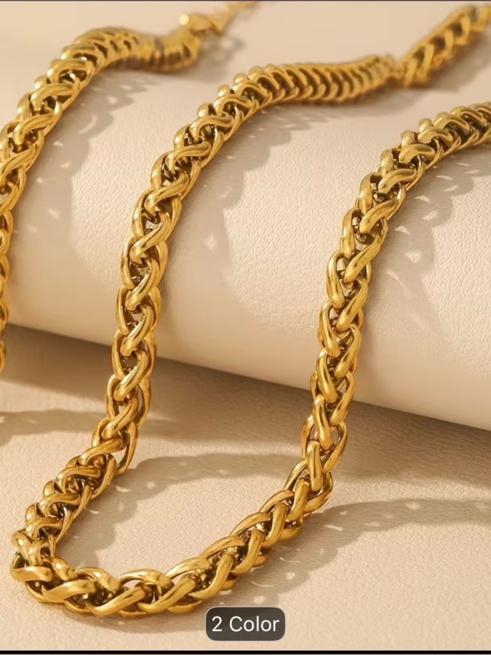 Gold Men's Rope Chain Necklace - Timeless Style